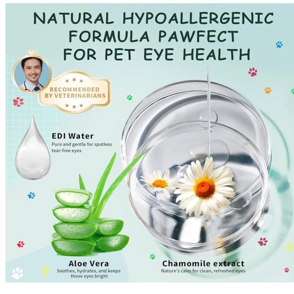 Furrtripsy Tear Stain Eye Wipes for Pets